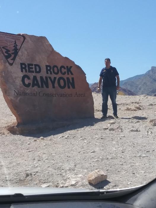 Sapio Treksual Posing at Red Rock Canyon for the Las Vegas Travel Blog Tour 2020