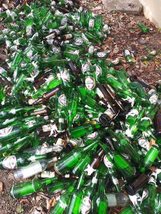 presidente beer bottles in Punta Cana